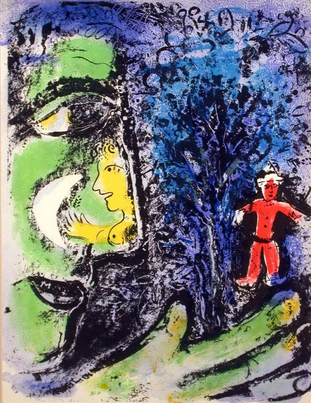 Profile und Red Child Zeitgenosse Marc Chagall Ölgemälde